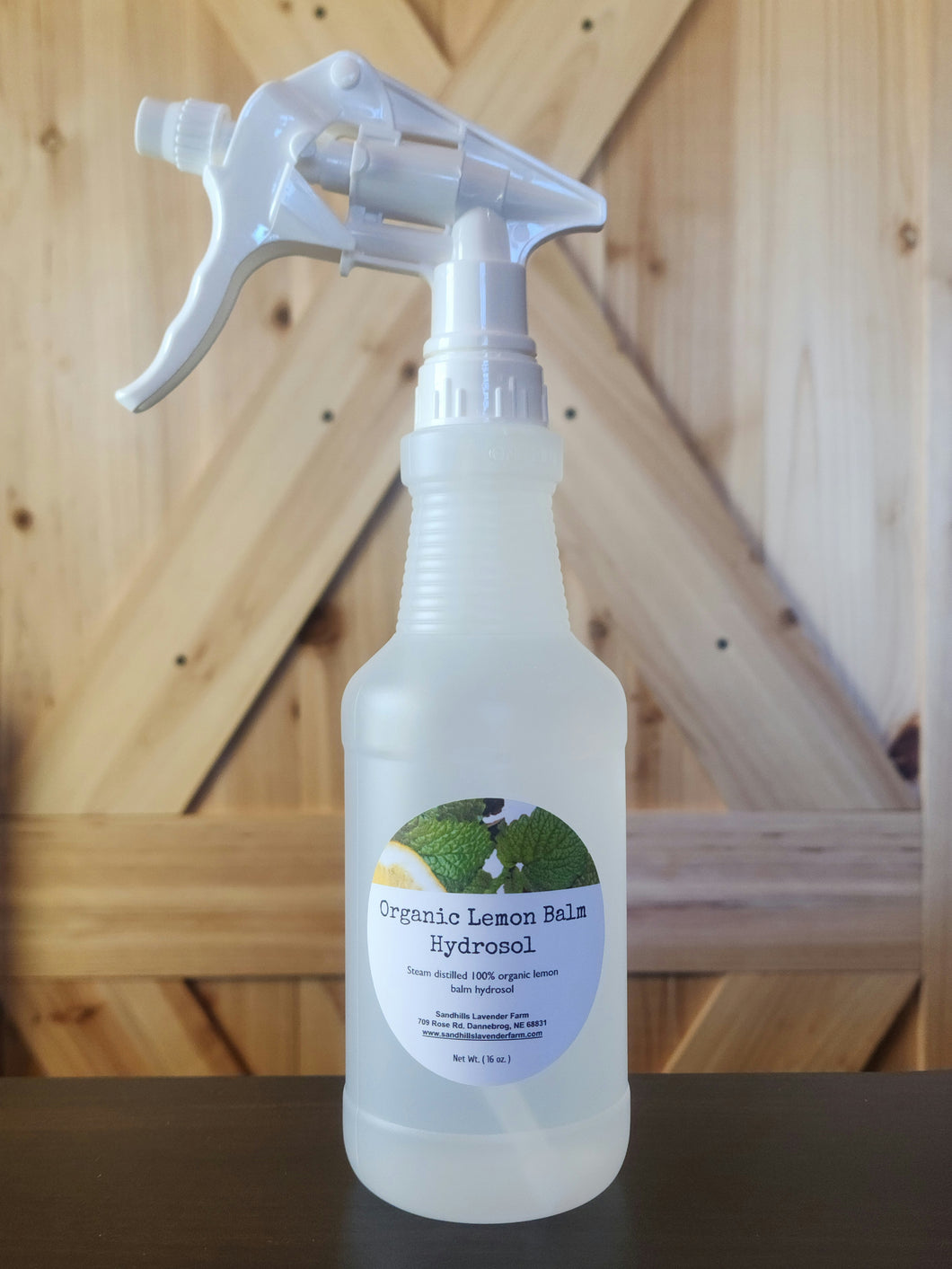 Organic Lemon Balm Hydrosol - 16oz