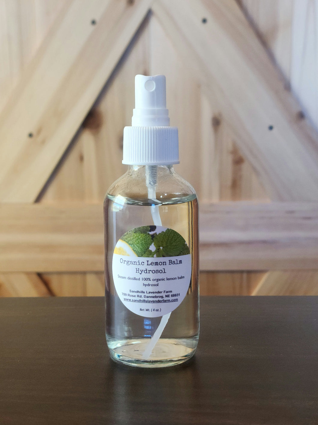 Organic Lemon Balm Hydrosol - 4oz